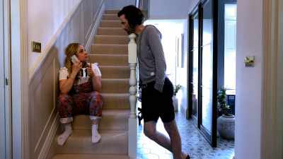 -Do I sound cartoonish to you?
-What? - Staged