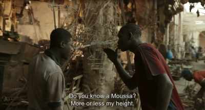 Do you know a Moussa?
More or less my height. - Io Capitano