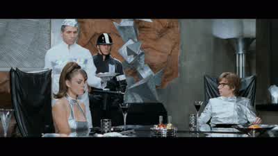 Do you like your quasi-futuristic clothes, Mr Powers? - Austin Powers: International Man of Mystery