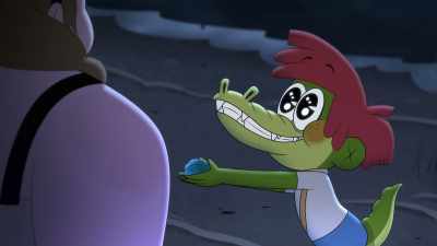 -Do you love it?
-[chuckles softly] - Arlo the Alligator Boy