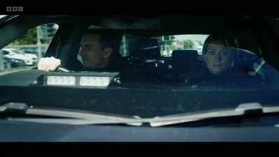 Do you mind if I, er,
pull over here? - Blue Lights