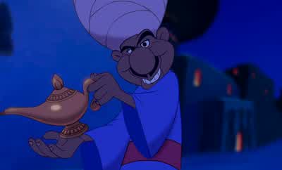 Do not be fooled by its commonplace appearanceLike so many things it is not what is outsidebut what is inside that countsThis is no ordinary lampIt once changed the course of a young man's lifeA young man who like this lamp was more than what he seemedA - Aladdin