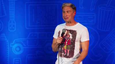 Do you remember those weird rumors?
"Don't lean back on your chair, Russ. - Russell Howard: Recalibrate