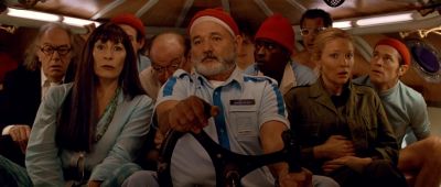 1 ' Continues Are we Are we safe in hereI doubt itYou still want to blow him upNo We're out of dynamite anywayIt is beautiful SteveZissou Yeah it's pretty good isn't itI wonder if it remembers me - The Life Aquatic with Steve Zissou