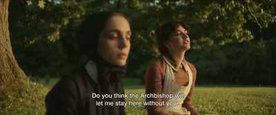 Do you t think the Archbishop will Iet me stay here without you? - Cabrini