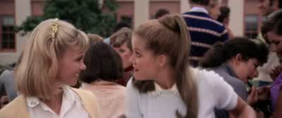 You guys how do you like Sandy huhDo you think we could let her in the Pink LadiesShe looks too pure to be pink - Grease