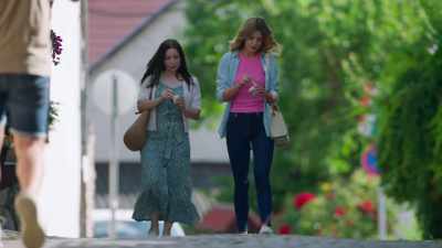 Do you think you'll stick
around after The Open? - Love on the Right Course