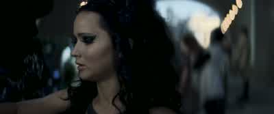 KatnissHello FinnickDo you want a sugar cubeI mean it's supposed to be for the horses butI mean who cares about them rightThey got years to eat sugar whereas you and IWell if we see something sweet we better grab itNo thanks But I would love to borrow - The Hunger Games: Catching Fire