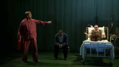 Do you want to get your nose bloody here
with me now, - National Theatre Live: Nye