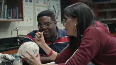 - Do you want me to do that on your face?
- Uh, yeah. I mean, please. - The Afterparty