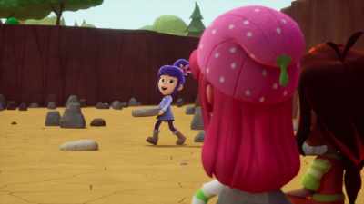 Docinho, olha! Jogo ao empilha pedras! - Strawberry Shortcake's Summer Vacation