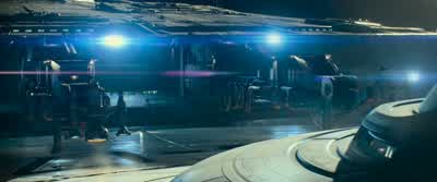 Docking clamps one, two, and three are released. - Star Trek Into Darkness