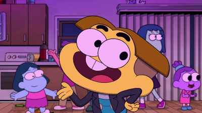 Does Dad's place have a...
whack-a-mole machine? - Big City Greens