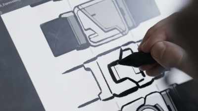 "Does that lever have
some sort of ribbing on it - Beyond Infinity: Buzz and the Journey to Lightyear