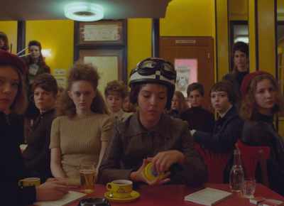Does it occur to you
he's very probably somewhere marching - The French Dispatch