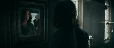 Does he send you to spy on meNoBut he asksWhat ya thinkin' what ya feelingAnd the othersDoes he ask what they're thinking and feelingYes but it's mostly youAnd do you tell himsighingYou do breathes heavilyWho's reading whose mind nowTell me what you - Fantastic Beasts: The Secrets of Dumbledore