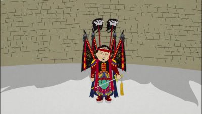 Does my war dance scare you,
Mongolians? - South Park