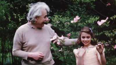 (dog barking)
(giggling) - The Man Who Stole Einstein's Brain
