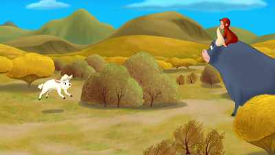 (dog barking)
(lighthearted music) - Curious George: Go West, Go Wild