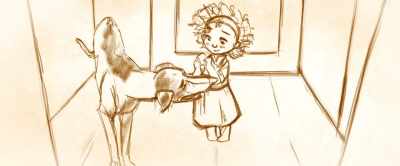 [dog barking] - A Greyhound of a Girl