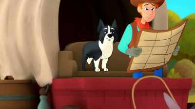 (dog barking) - Curious George: Go West, Go Wild