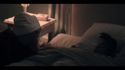 [dog barking] - The Handmaid's Tale