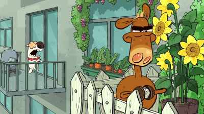 - DOG: [barking]
- [yelps] - It's Pony