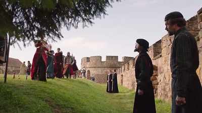 [ Dog barks ] - Knightfall