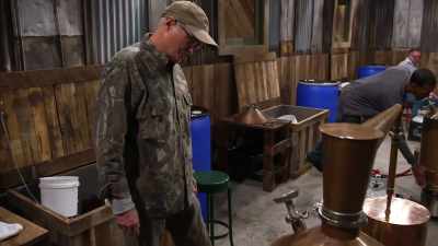 Doing it in a...
In a competition - Moonshiners: Master Distiller