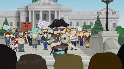 ♪ Doing it our way,
no shame, no blame ♪ - South Park: Post COVID: The Return of COVID