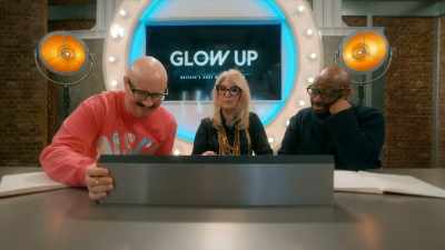 [Dominic laughs] - Glow Up: Britain's Next Make-Up Star