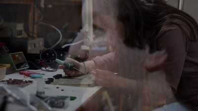 DON (voice-over):
Well, I started in art, - Resynator