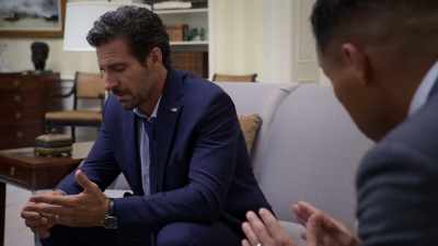 Donald: Are you sure?
Hunter: Yeah. - Tyler Perry's The Oval