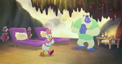 Donald: Let me go! I'm not crazy.
(shouting) - Legend of the Three Caballeros