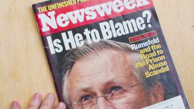 Donald Rumsfeld
was on the cover, - The Flaming Lips Space Bubble Film