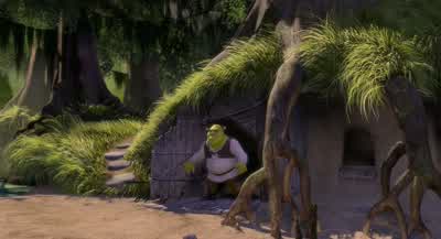 DonkeyWhat are you doingI was thinking of all the people you would recognize a wall when you see oneWell yeah But the wall supposed to go around my swamp Not through itIt is around your half See That's your half and this is my halfOh your halfYes my half - Shrek