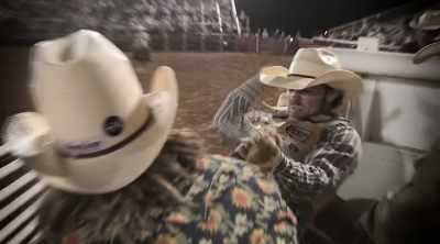 Donnie made it through
his first rodeo - How to Be a Cowboy