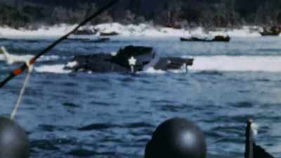 DONOVAN DECIDES IT'S BETTER
TO LET THE SURVIVORS OUT - The Pacific War in Color