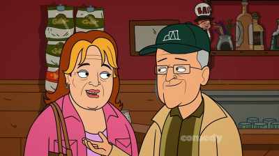 - Don't be long, my sweet.
- Oh you... - Corner Gas Animated