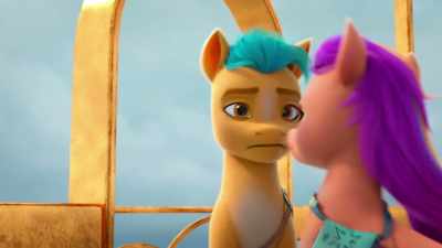 -Don't call me huffy!
-Ugh! I didn't call you huffy, - My Little Pony: Make Your Mark