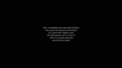 Don't do that, sir. - The Killing of Kenneth Chamberlain