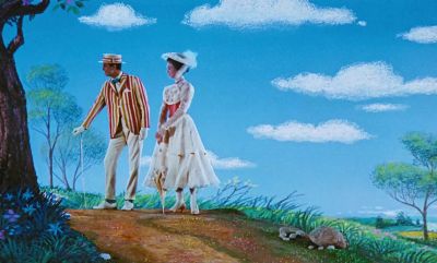 Don't fall and smudge the drawing - Mary Poppins