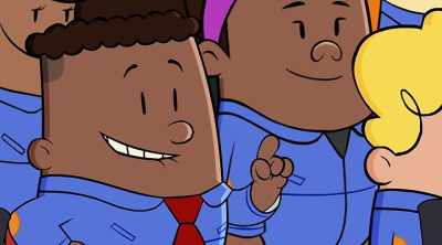 -Don't forget the explosions.
-[narrator] We won't. - The Epic Tales of Captain Underpants in Space
