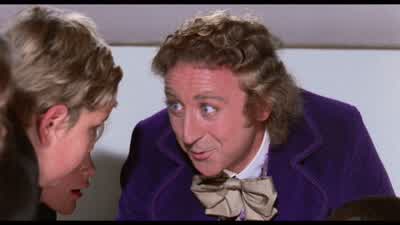 Let me in I'm starvingDon't get overexcited Don't lose your headWe don't want anyone to lose that - Willy Wonka &amp; the Chocolate Factory