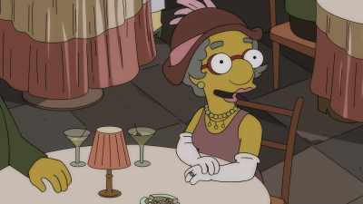 ♪ Don't kill our moosey mascots ♪ - The Simpsons: The Past and the Furious