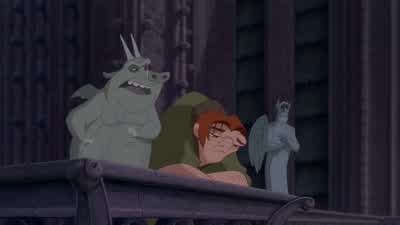 Hey Quasi what's goin' on out there A fight A floggingA festival You mean a Feast of FoolsAll right all right Pour the wine and cut the cheeseIt is a treat to watch the colourful pageantry of the simple peasant folkBoy nothin' like balcony seats for - The Hunchback of Notre Dame