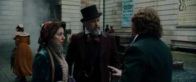 - Don't make a scene. We're going away.
- No, you're not. Please. - The Man Who Invented Christmas