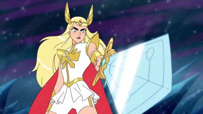 - Don't move.
- Oh, please. You'd never have the guts. - She-Ra and the Princesses of Power