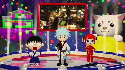 Don't put your computer cut on the big screen! - Gintama