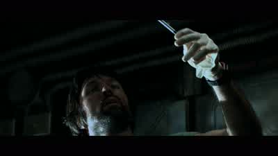 Don't see anything like that except uh molecular acidIt must be using it for bloodIt's got a wonderful defense mechanismYou don't dare kill it - Alien